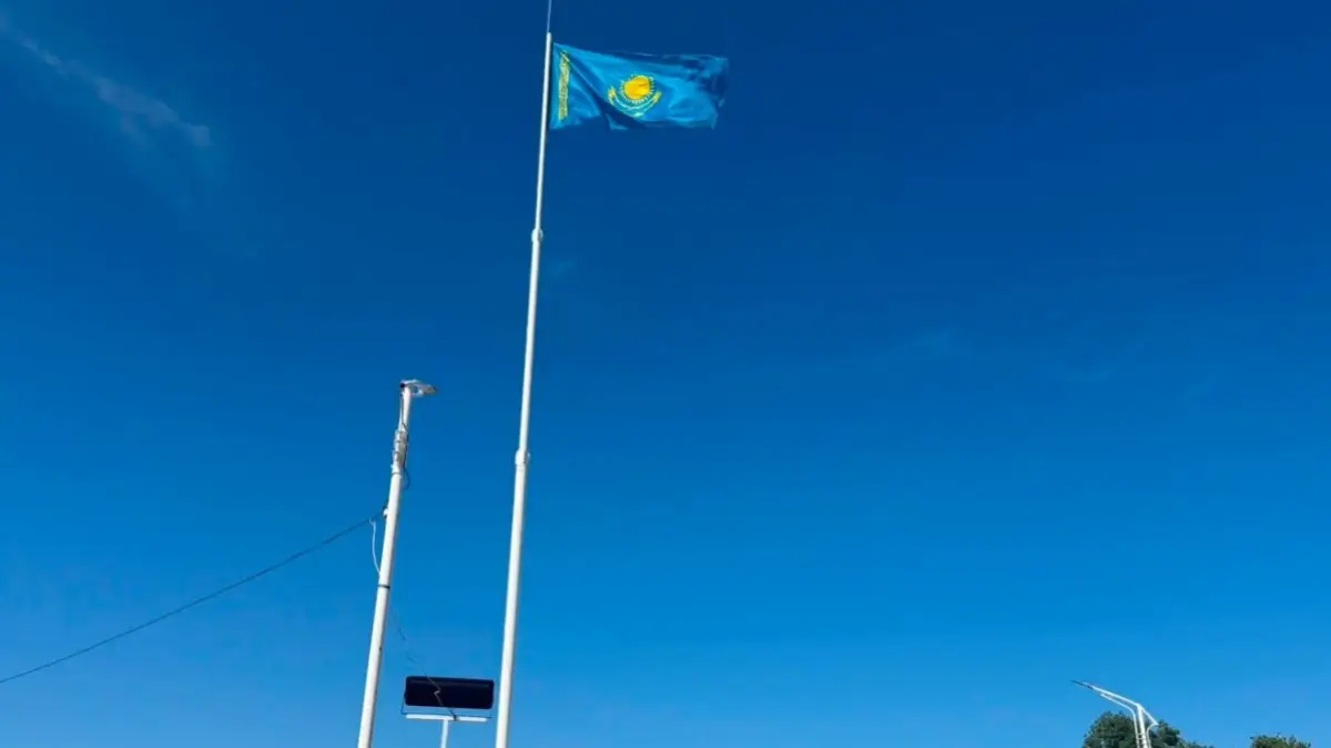 В селе Ойшилик развевается Голубой флаг