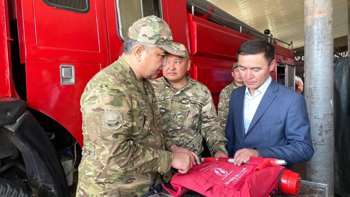 В селе Кабанбай района Маканчи открылась новая пожарная часть