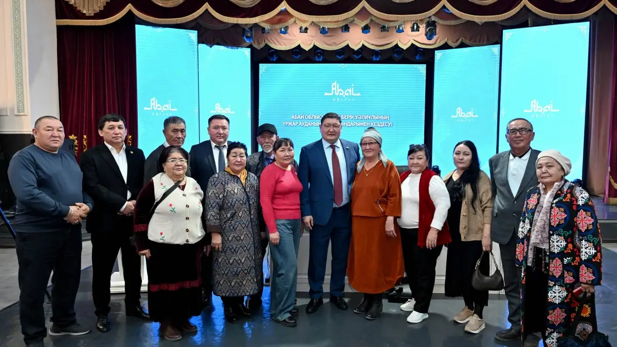 ▫️Аким области Абай встретился с жителями Урджарского района